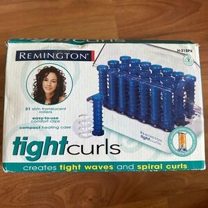 Remington Tight Curls H21SPN 21 Slim Translucent Rollers Compact Heating Case